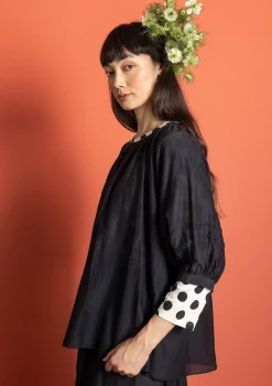 Gudrun Sjödén Bluse aus Baumwolle/Seide