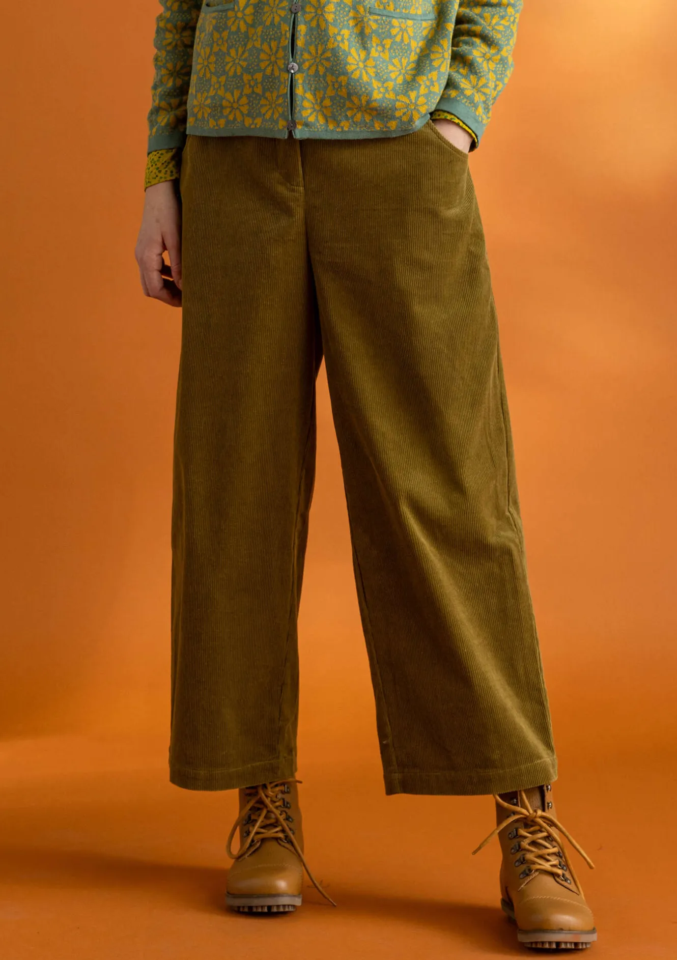 Gudrun Sjödén Cordhose aus Bio-Baumwolle/Elasthan