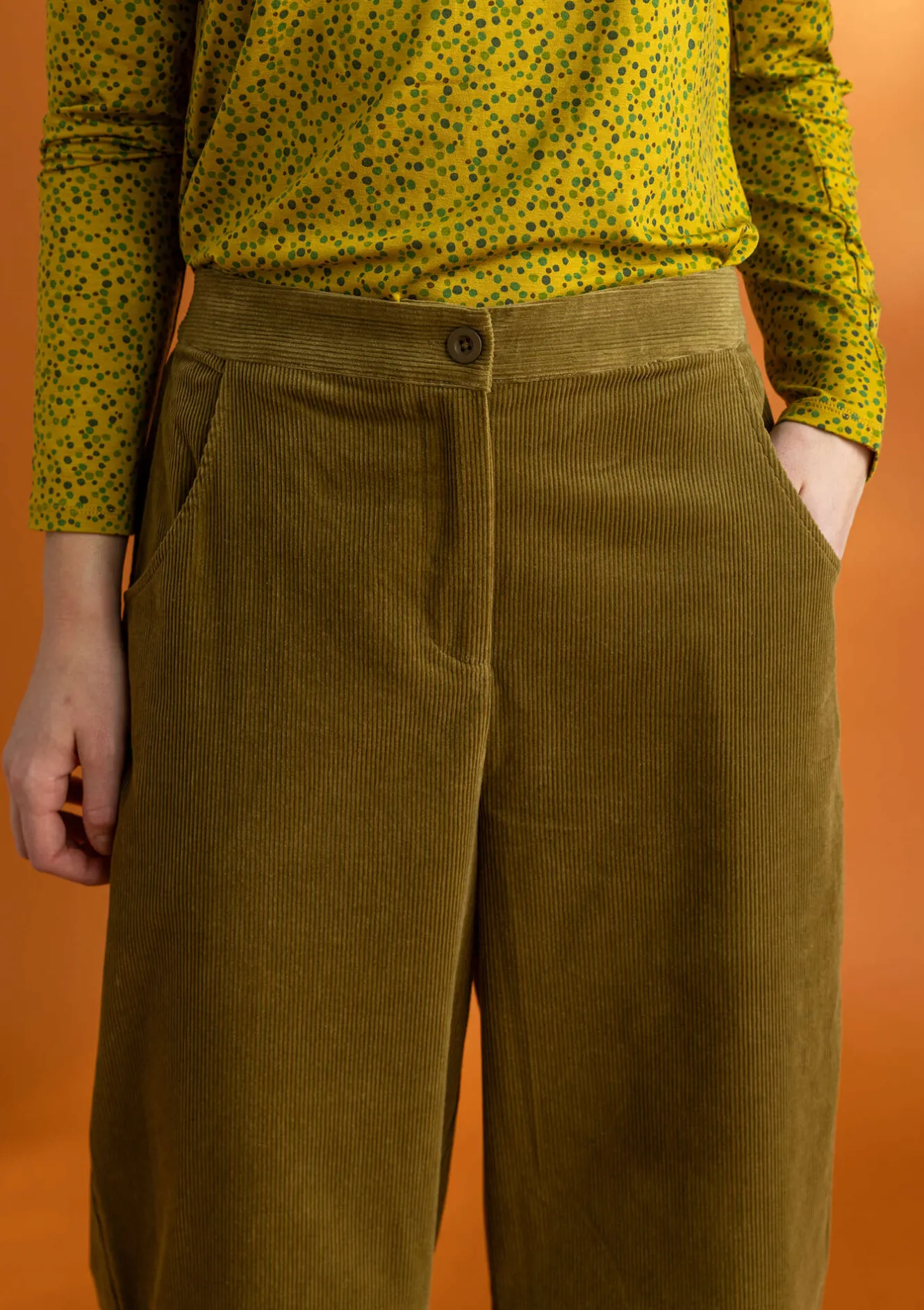 Gudrun Sjödén Cordhose aus Bio-Baumwolle/Elasthan