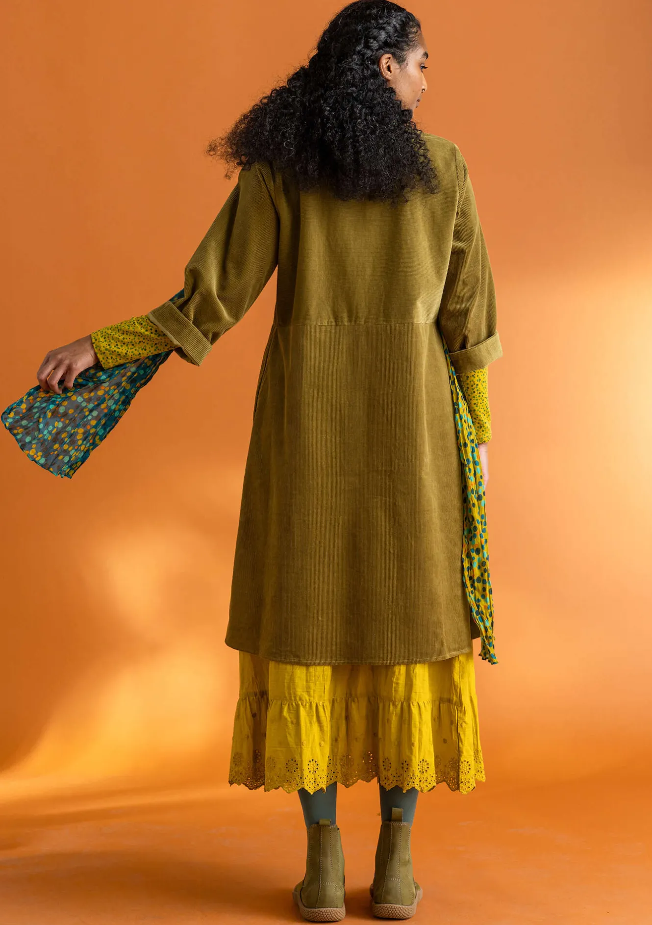 Gudrun Sjödén Cordkleid aus Bio-Baumwolle/Elasthan