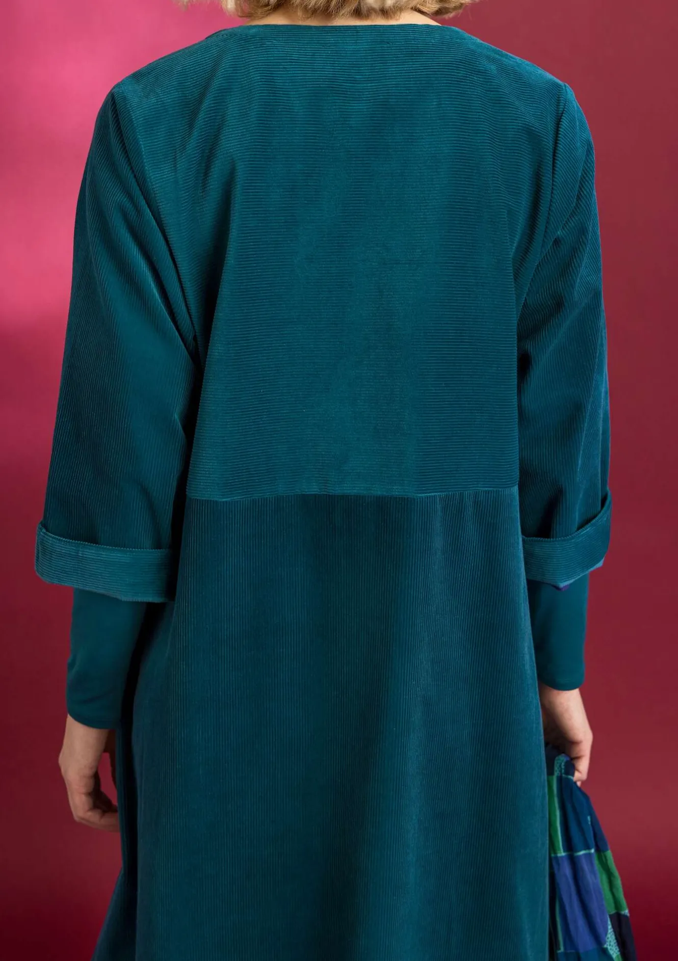 Gudrun Sjödén Cordkleid aus Bio-Baumwolle/Elasthan