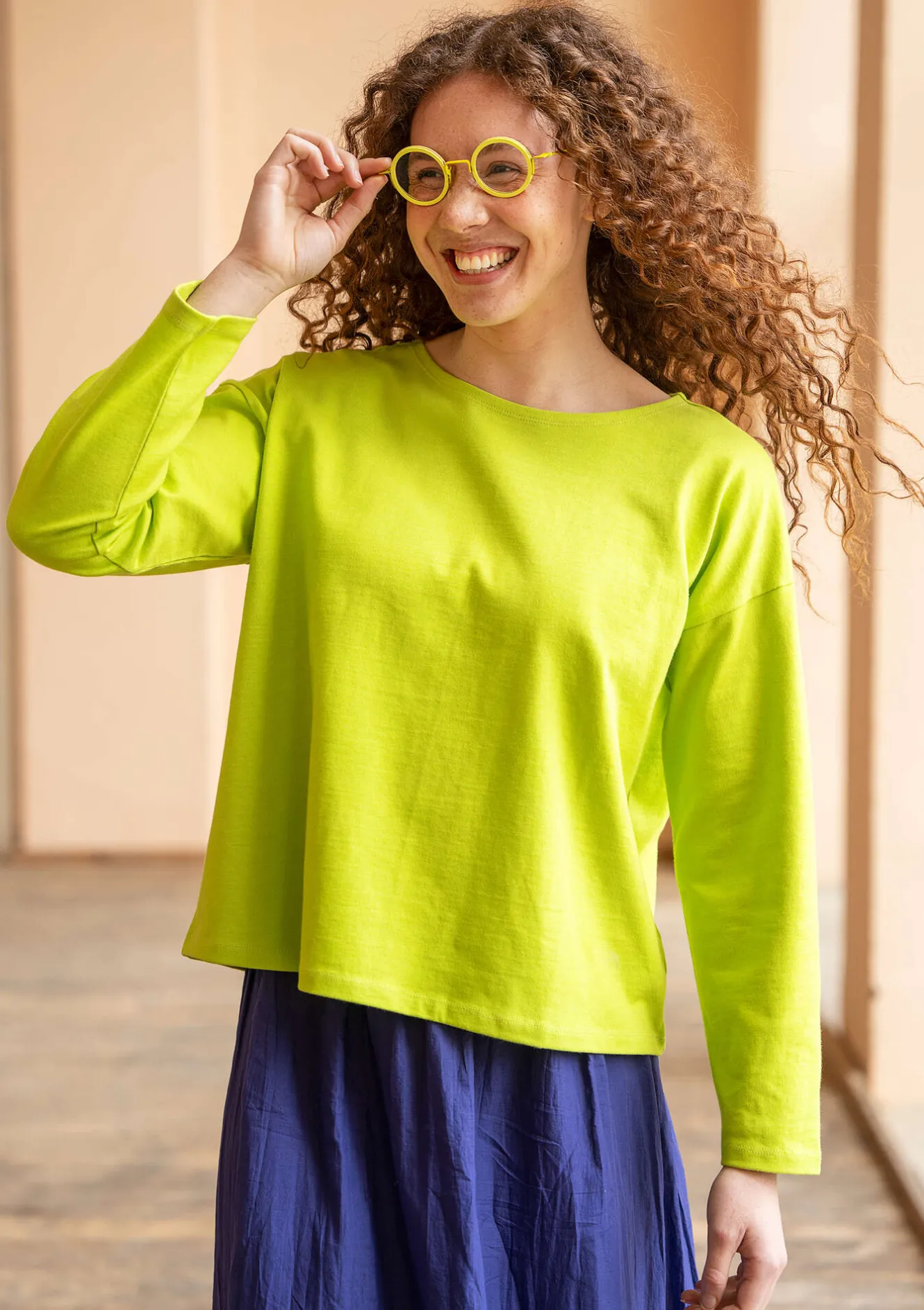 Gudrun Sjödén Einfarbiges Shirt aus Bio-Baumwolle
