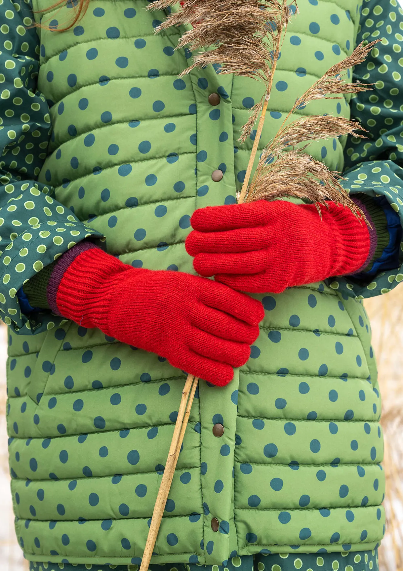 Gudrun Sjödén Fingerhandschuhe aus Lammwolle
