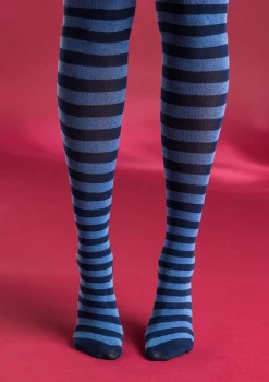 Gudrun Sjödén Gestreifte Strumpfhose aus Bio-Baumwolle