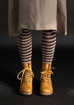 Gudrun Sjödén Gestreifte Strumpfhose aus Bio-Baumwolle