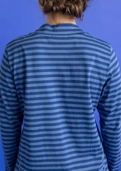 Gudrun Sjödén Gestreiftes Stehkragenshirt aus Bio-Baumwolle