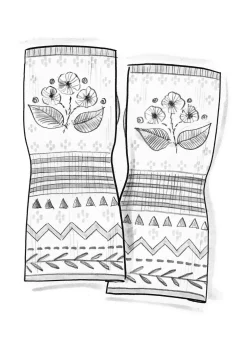 Gudrun Sjödén Handstulpen „Borealis“ aus Bio- und Recycling-Baumwolle/Wolle
