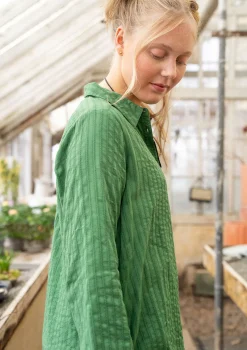Gudrun Sjödén Hemdblusenkleid „Värmland“ aus Bio-Baumwollgewebe