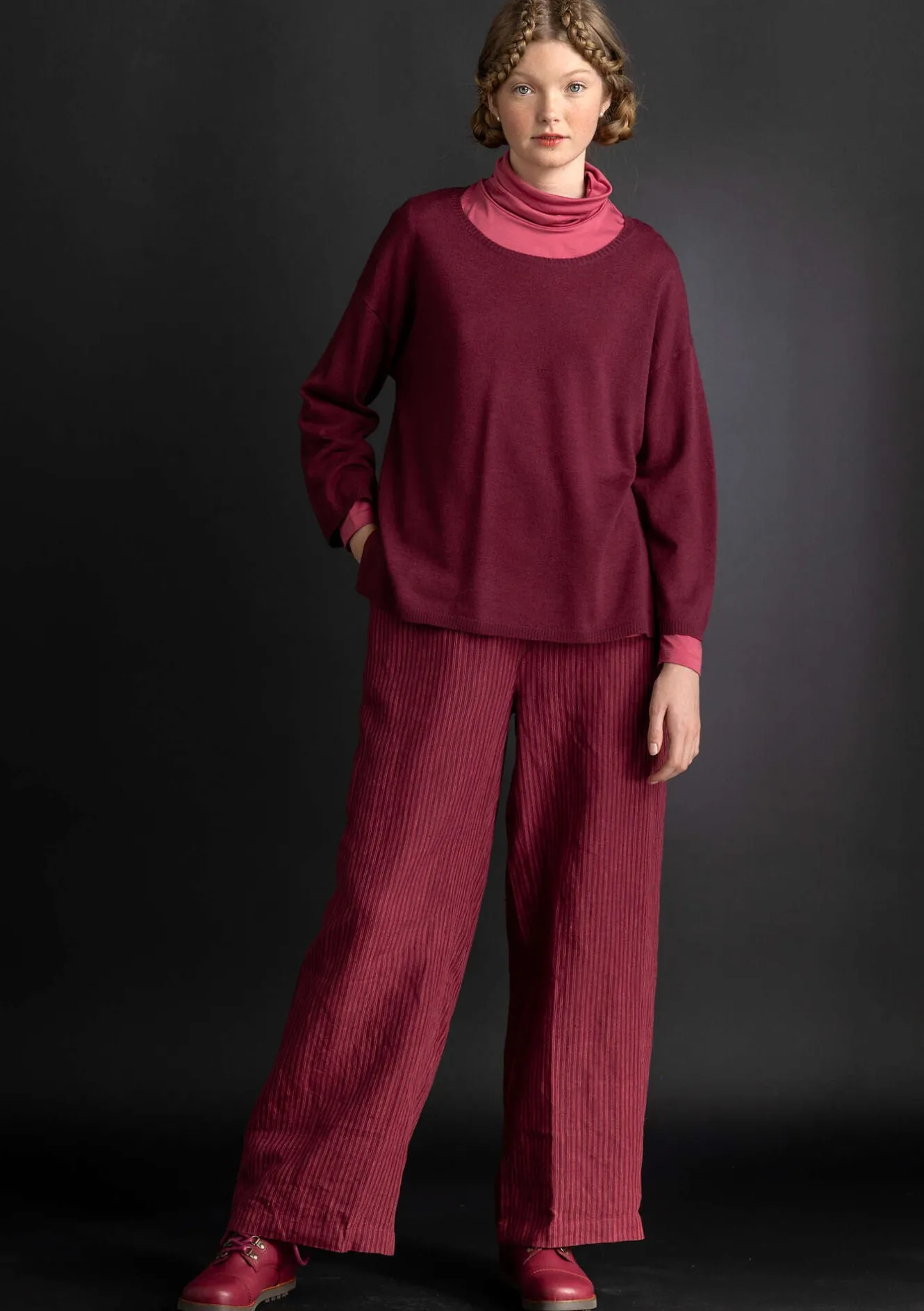 Gudrun Sjödén Hose „Asta“ aus Leinengewebe