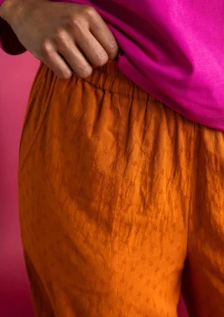 Gudrun Sjödén Hose aus Bio-Baumwolldobby