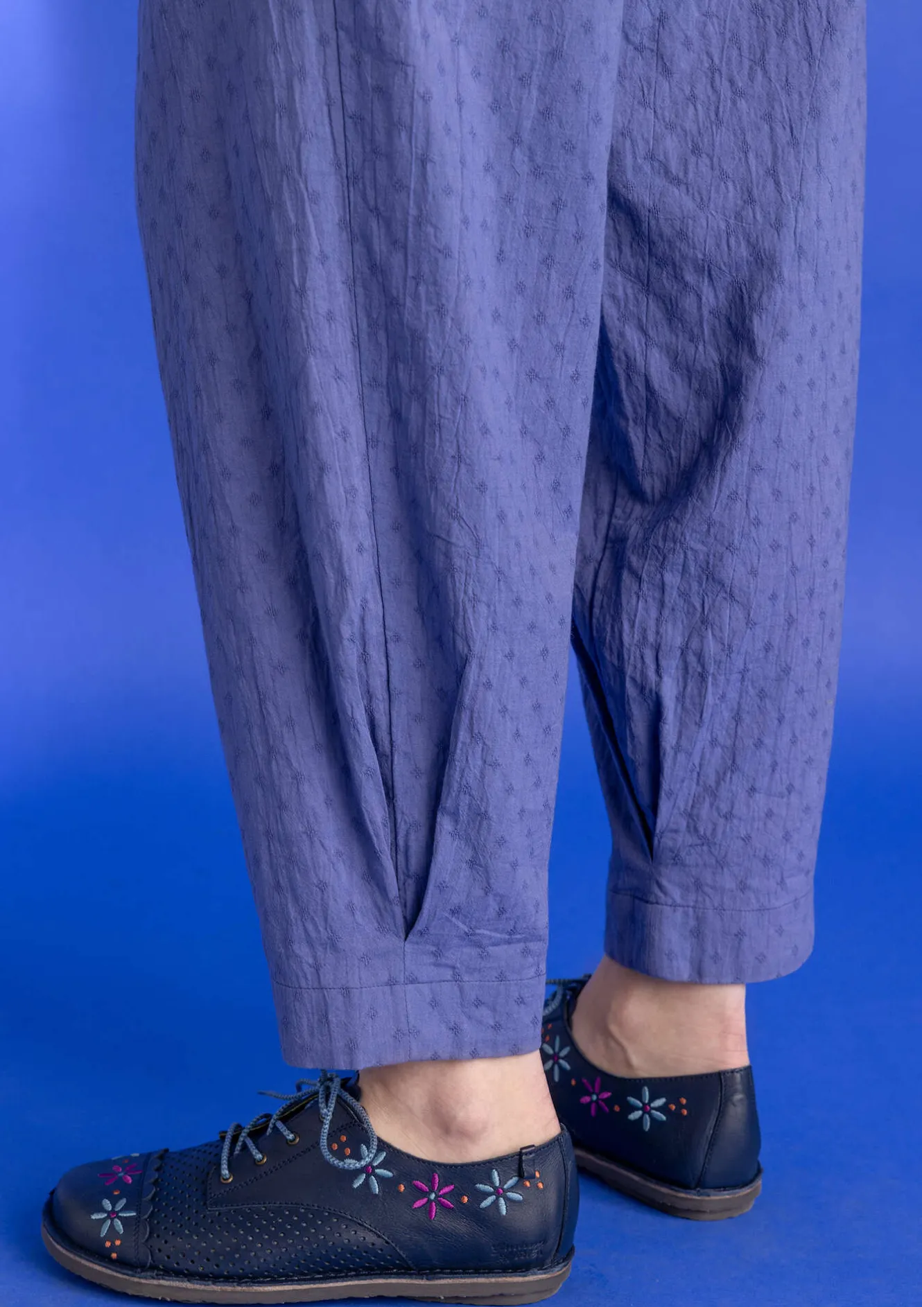 Gudrun Sjödén Hose aus Bio-Baumwolldobby