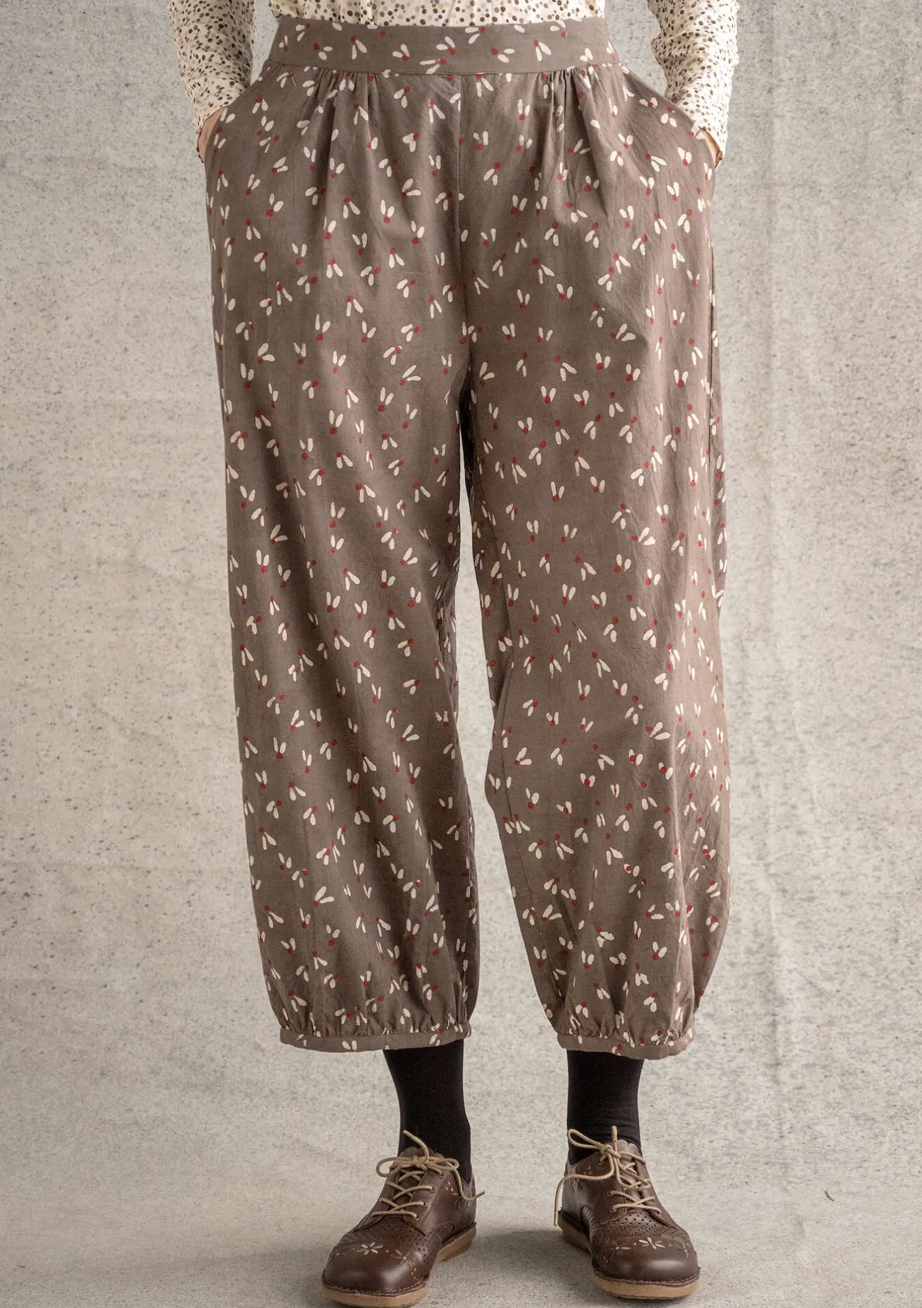 Gudrun Sjödén Hose „Mud“ aus Bio-Baumwollgewebe