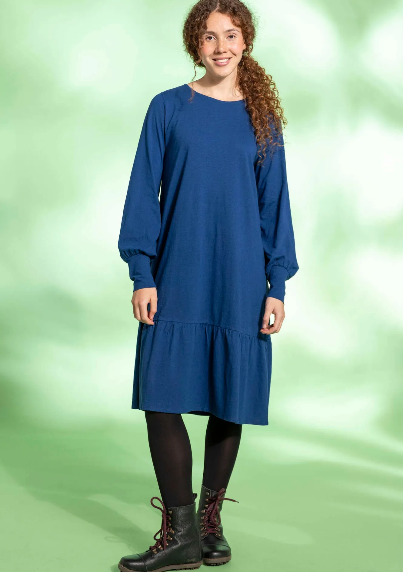 Gudrun Sjödén Jerseykleid aus Bio-Baumwolle/Leinen