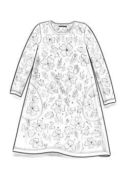 Gudrun Sjödén Jerseykleid „Höstanemone“ aus Bio-Baumwolle/Modal