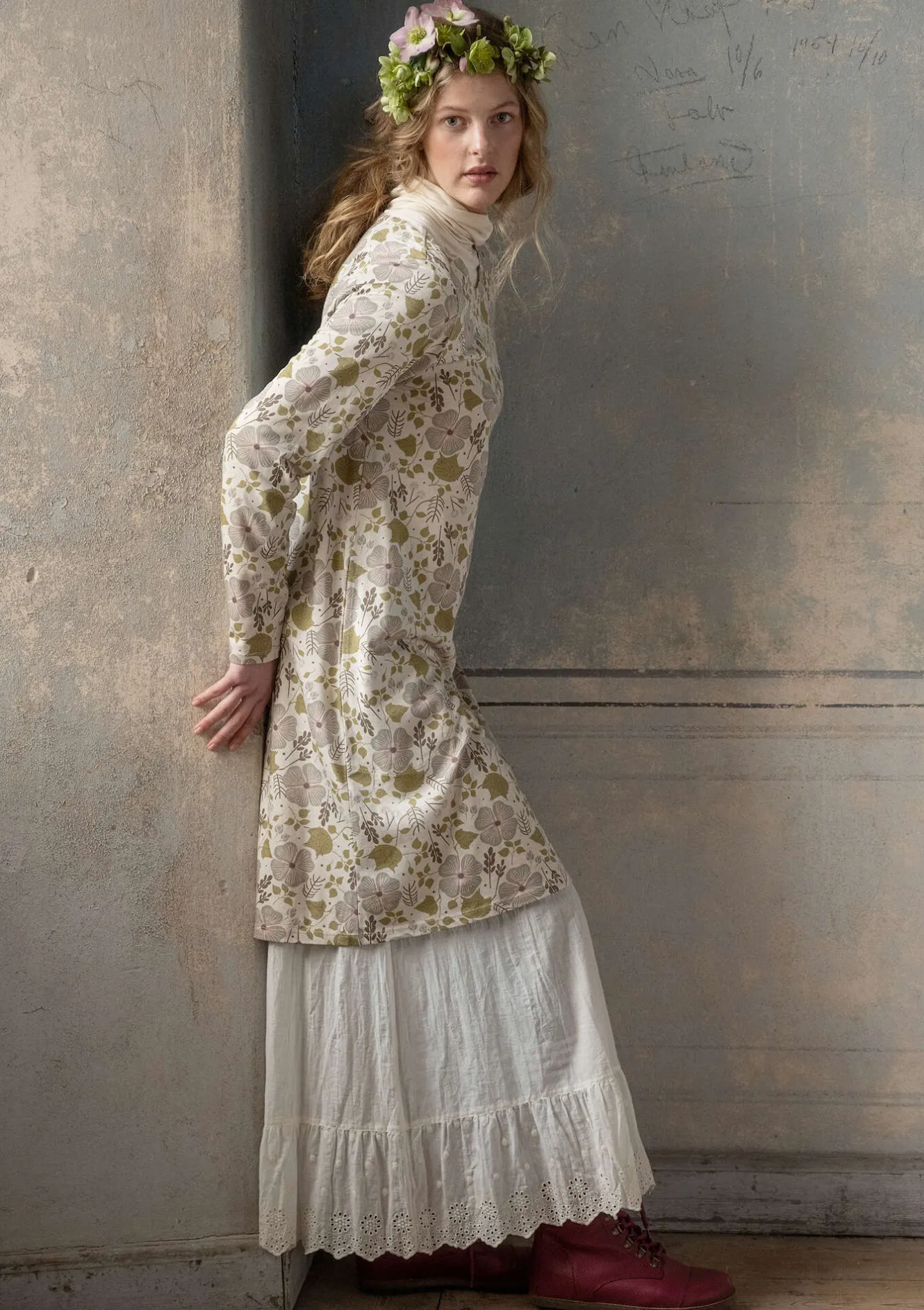 Gudrun Sjödén Jerseykleid „Höstanemone“ aus Bio-Baumwolle/Modal