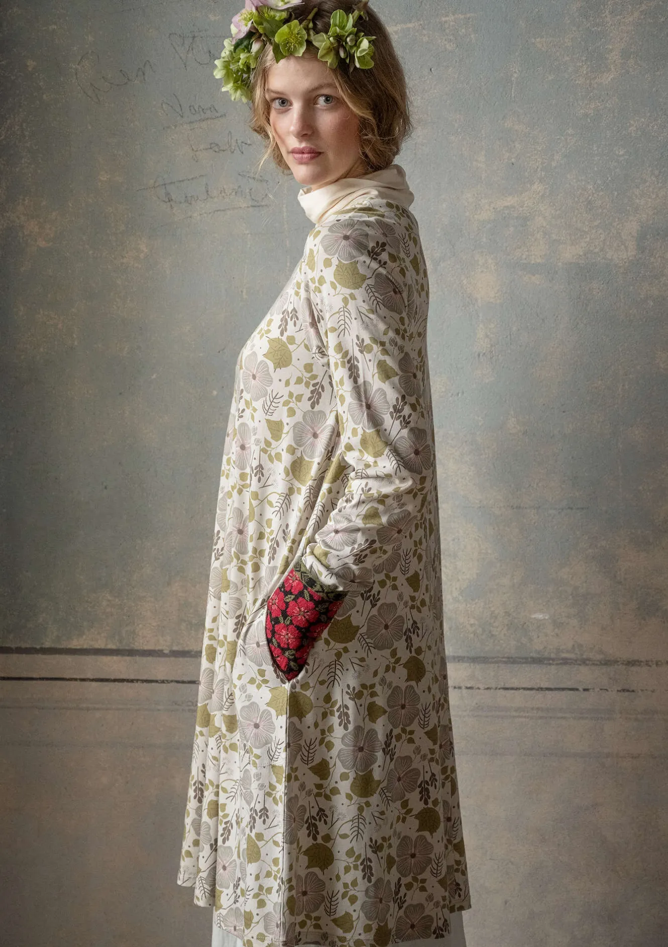 Gudrun Sjödén Jerseykleid „Höstanemone“ aus Bio-Baumwolle/Modal