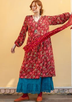 Gudrun Sjödén Jerseykleid „Nyponros“ aus Bio-Baumwolle/Modal