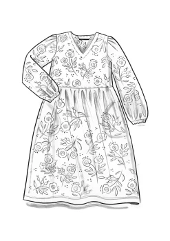 Gudrun Sjödén Jerseykleid „Nyponros“ aus Bio-Baumwolle/Modal