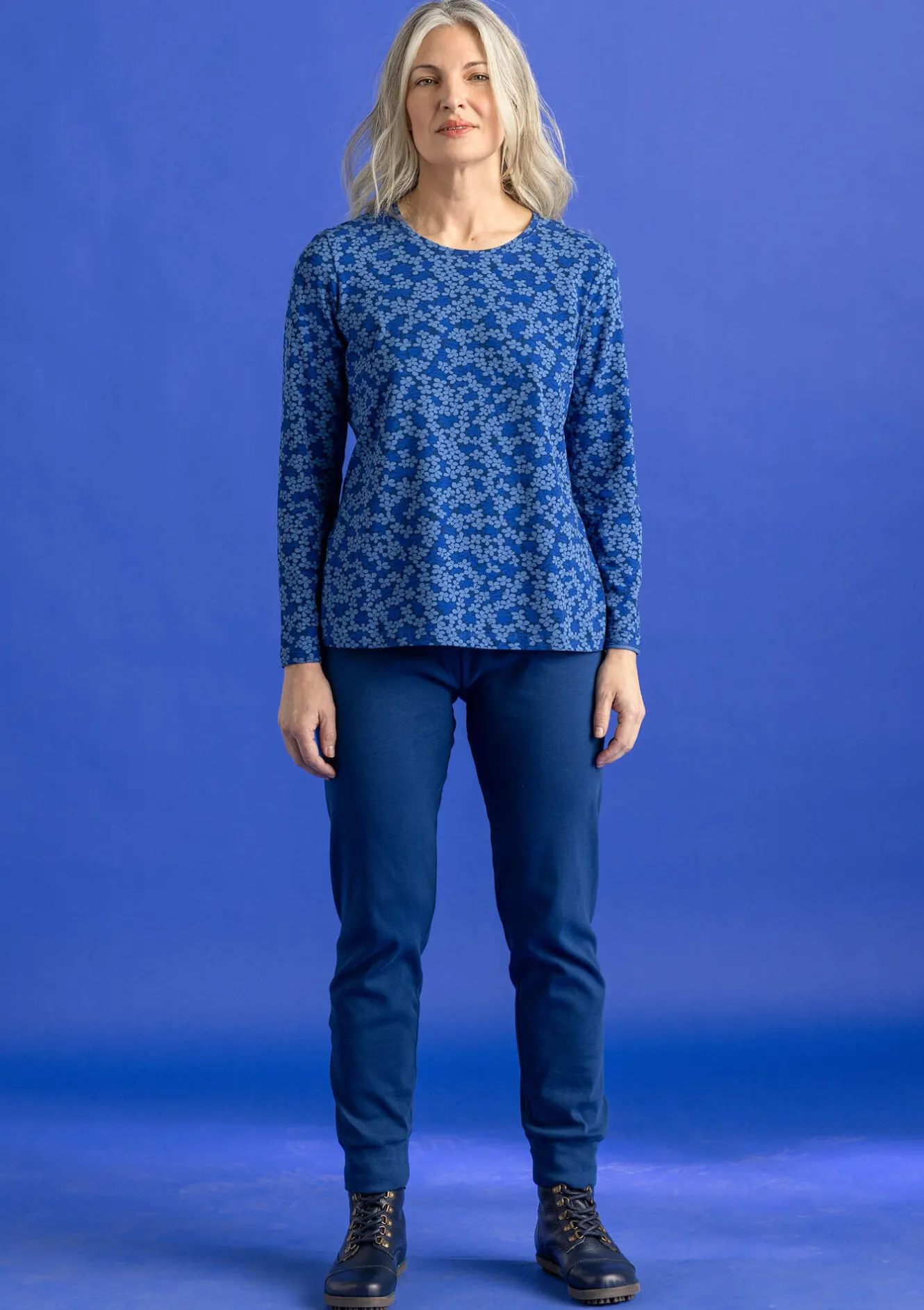 Gudrun Sjödén Jerseyleggings aus Bio-Baumwollripp