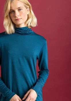 Gudrun Sjödén Jersey-Rollkragenshirt aus Lyocell/Elasthan