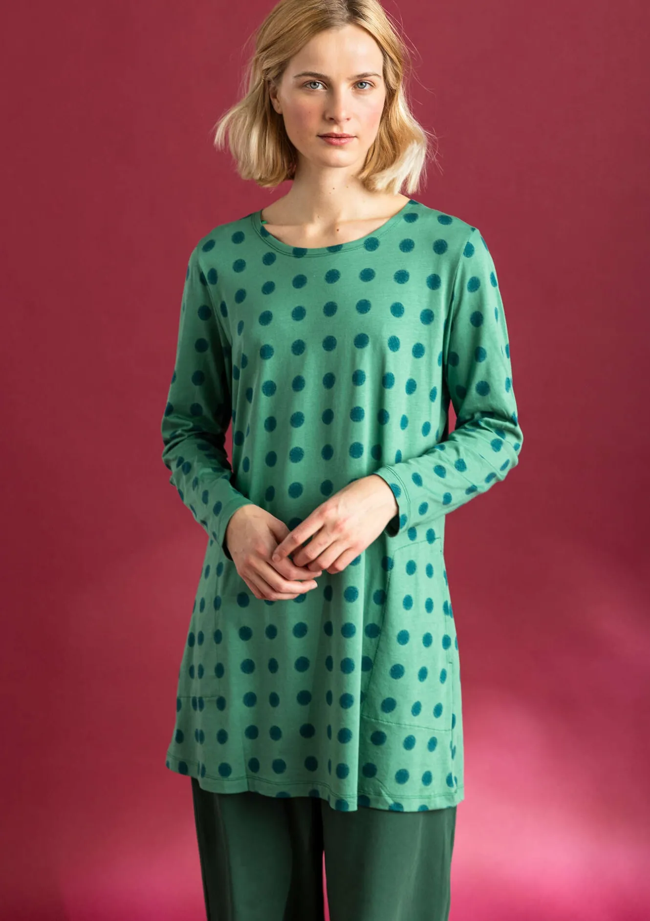 Gudrun Sjödén Jerseytunika „Tyra“ aus Bio-Baumwolle/Modal