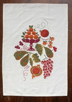 Gudrun Sjödén Küchentuch „Fruits“ aus Bio-Baumwolle