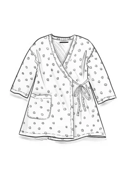 Gudrun Sjödén Kimono aus Bio-Baumwolldobby