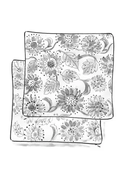 Gudrun Sjödén Kissenhülle „Sunflower“ aus Bio-Baumwolle/Leinen
