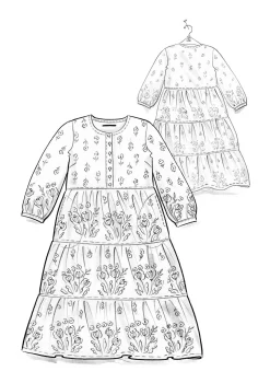 Gudrun Sjödén Kleid „Asta“ aus Bio-Baumwollgewebe