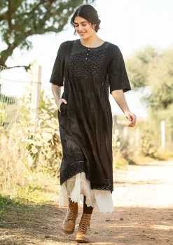 Gudrun Sjödén Kleid „Strandfynd“ aus Bio-Baumwollgewebe