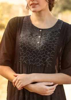 Gudrun Sjödén Kleid „Strandfynd“ aus Bio-Baumwollgewebe