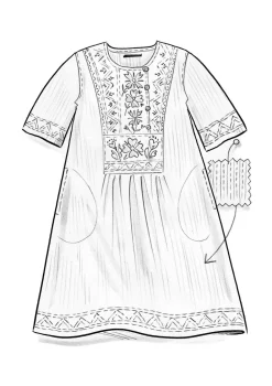 Gudrun Sjödén Kleid „Wanja“ aus Bio-Baumwollgewebe