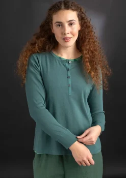 Gudrun Sjödén Knopfleistenshirt aus Bio-Baumwollripp