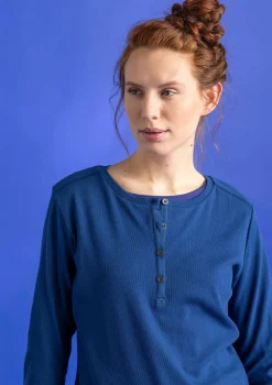 Gudrun Sjödén Knopfleistenshirt aus Bio-Baumwollripp