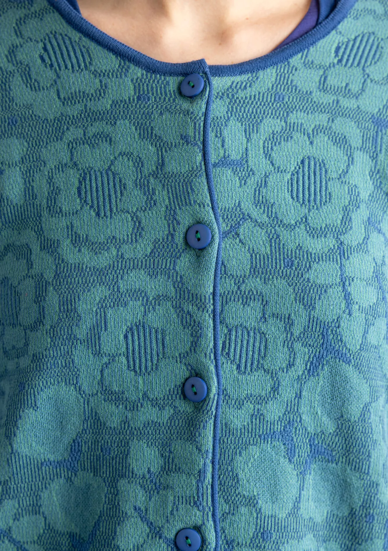 Gudrun Sjödén Langstrickjacke „Astrid“ aus Bio-/Recycling-Baumwolle