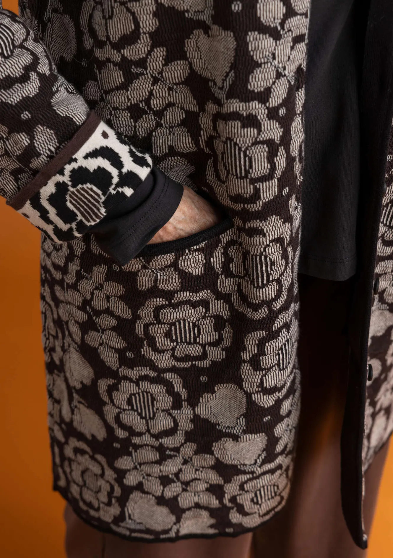 Gudrun Sjödén Langstrickjacke „Astrid“ aus Bio-/Recycling-Baumwolle