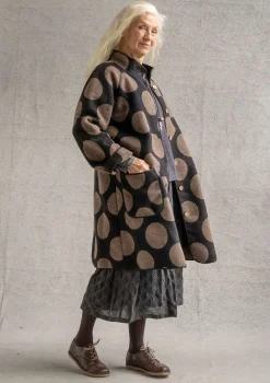 Gudrun Sjödén Mantel „Stone“ aus Wollmischgewebe