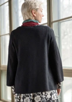 Gudrun Sjödén Pointelle-Strickjacke „Blomstra“ aus Bio-Wolle
