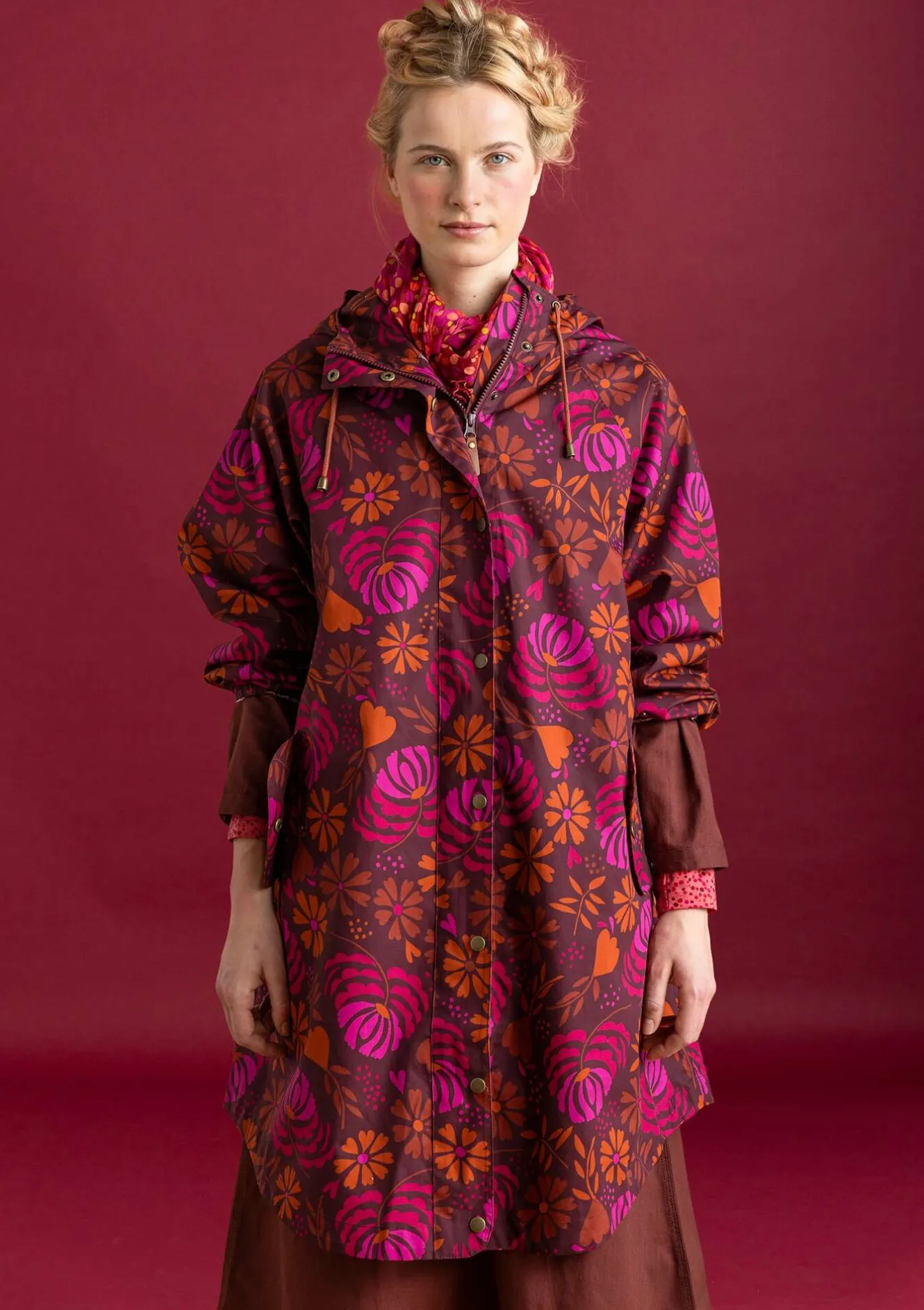 Gudrun Sjödén Regenjacke „Hedda“ aus Bio-Baumwollgewebe