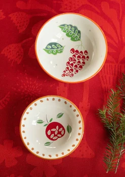 Gudrun Sjödén Schale „Fruits“ aus Keramik, 2er-Set