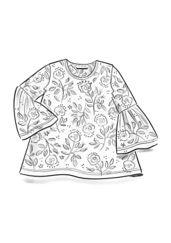 Gudrun Sjödén Shirt „Nyponros“ aus Bio-Baumwolle/Modal