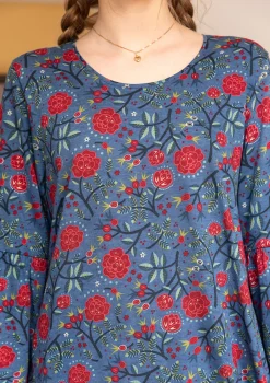 Gudrun Sjödén Shirt „Nyponros“ aus Bio-Baumwolle/Modal