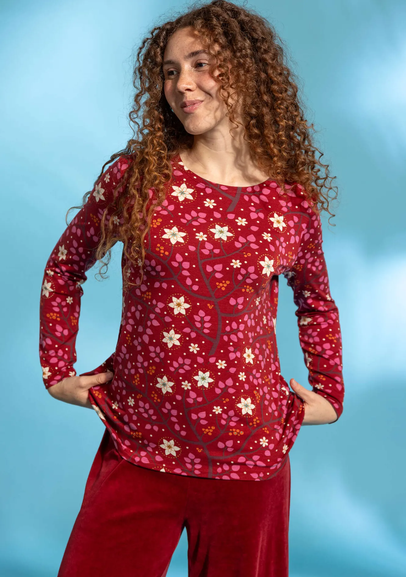 Gudrun Sjödén Shirt „Rimfrost“ aus Lyocell/Elasthan