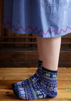 Gudrun Sjödén Socken „Twinkle“ aus Wollfrottee