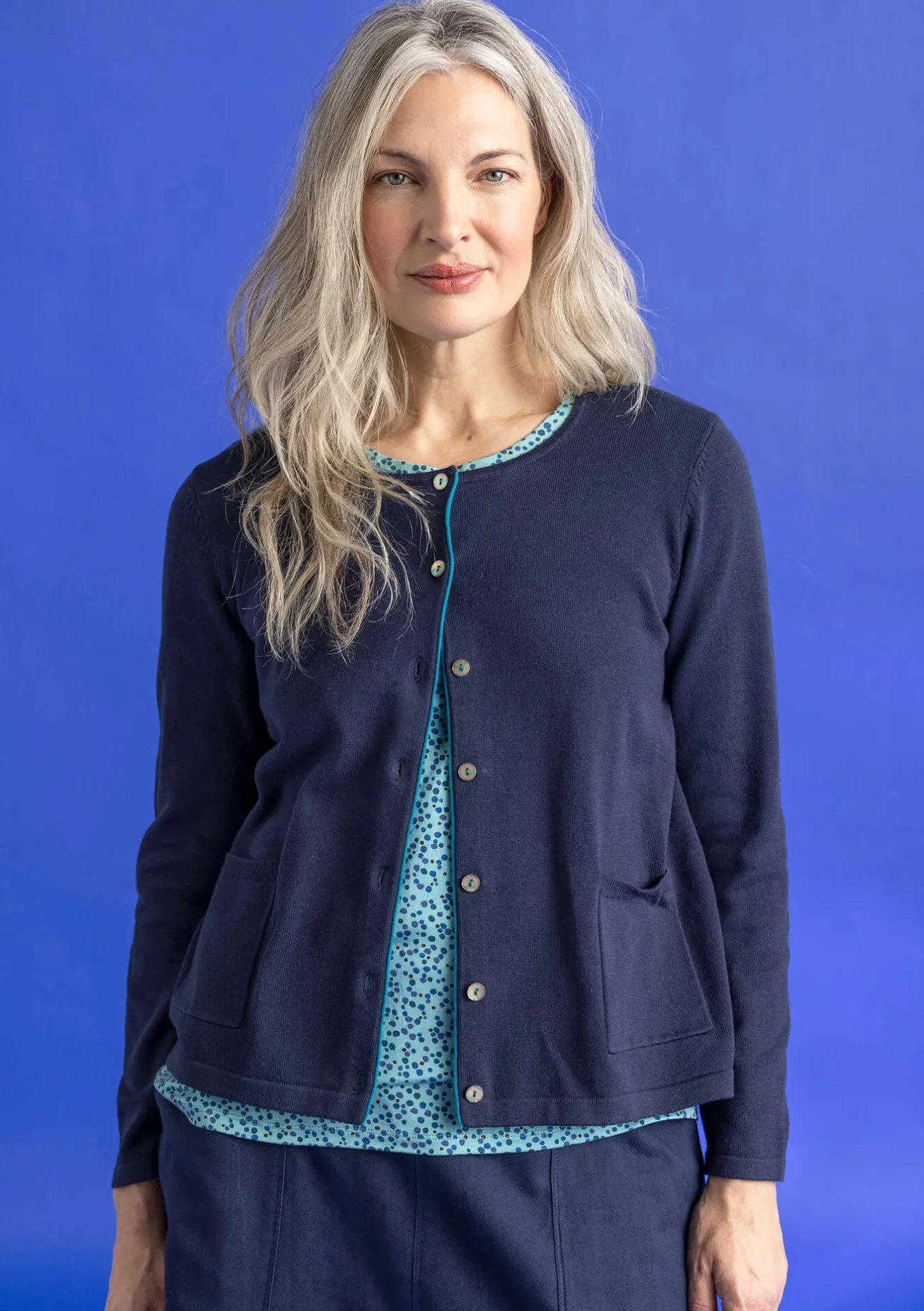 Gudrun Sjödén Strickjacke aus Bio-/Recycling-Baumwolle
