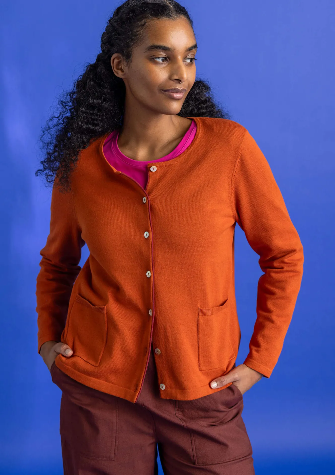 Gudrun Sjödén Strickjacke aus Bio-/Recycling-Baumwolle