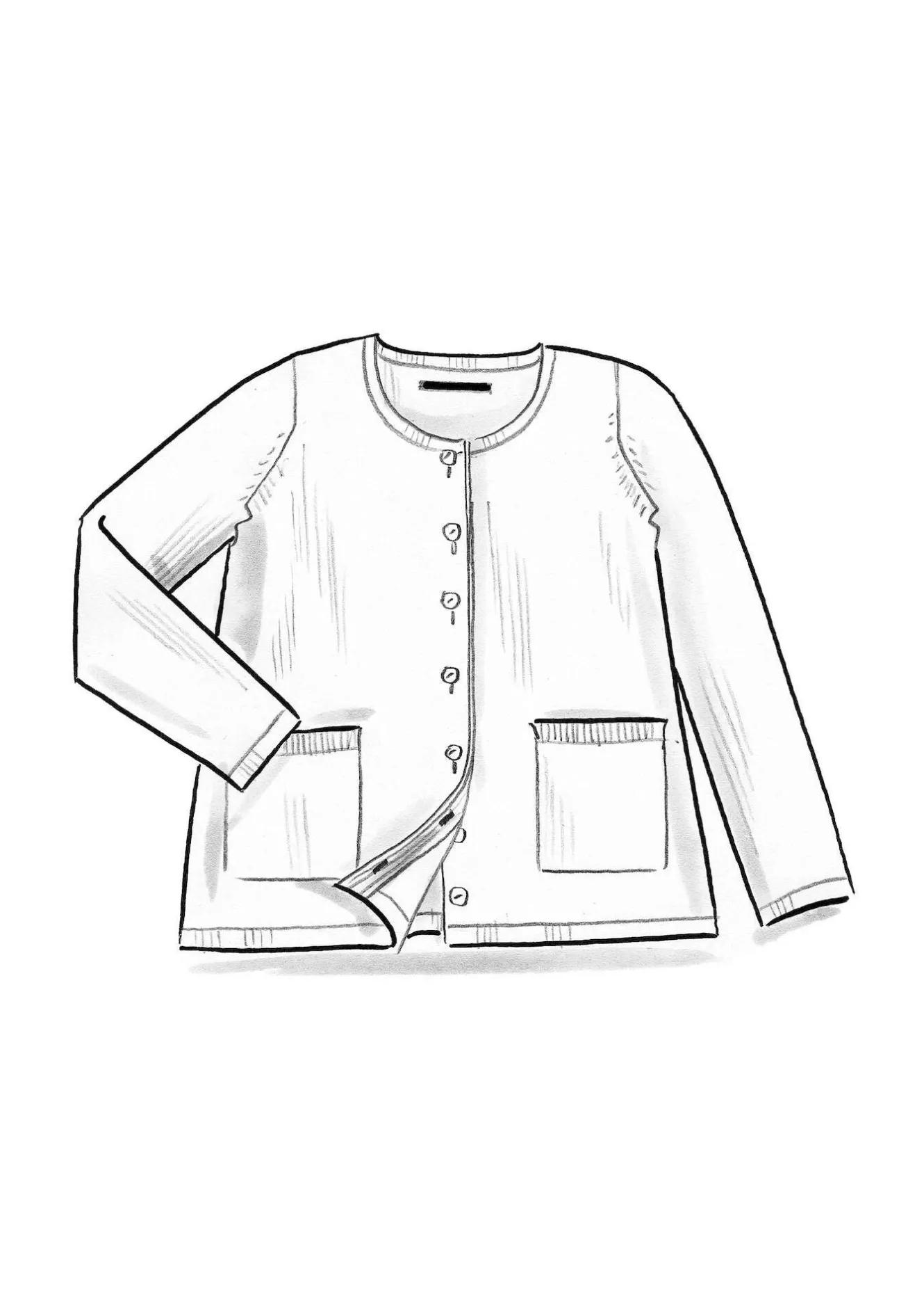 Gudrun Sjödén Strickjacke aus Bio-/Recycling-Baumwolle