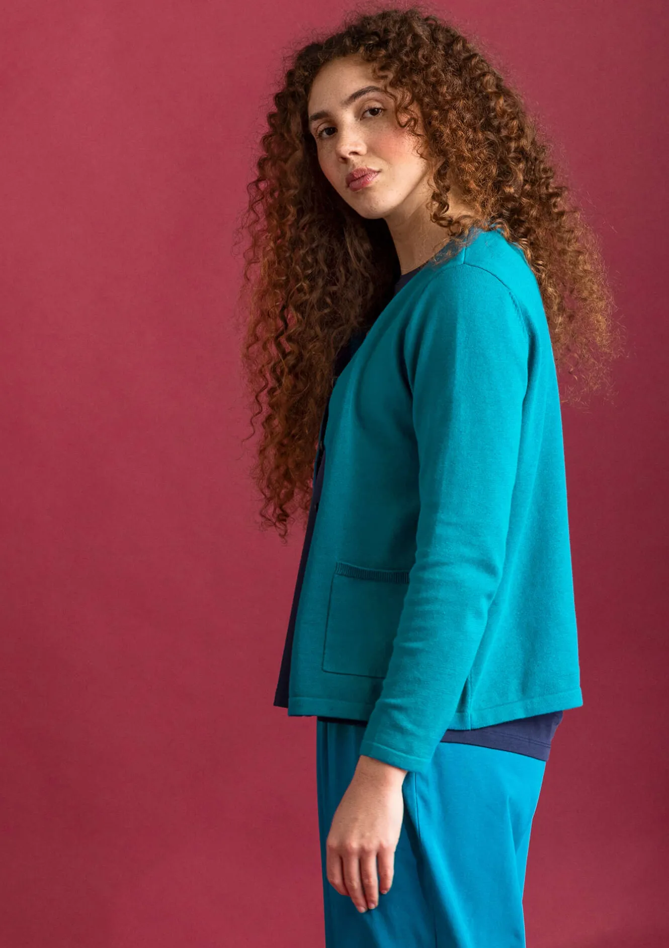 Gudrun Sjödén Strickjacke aus Bio-/Recycling-Baumwolle