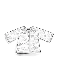 Gudrun Sjödén Strickjacke „Flyttfågel“ aus Recycling-Wollmischung/Recycling-Baumwolle