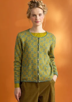Gudrun Sjödén Strickjacke „Freja“ aus Bio-/Recycling-Baumwolle